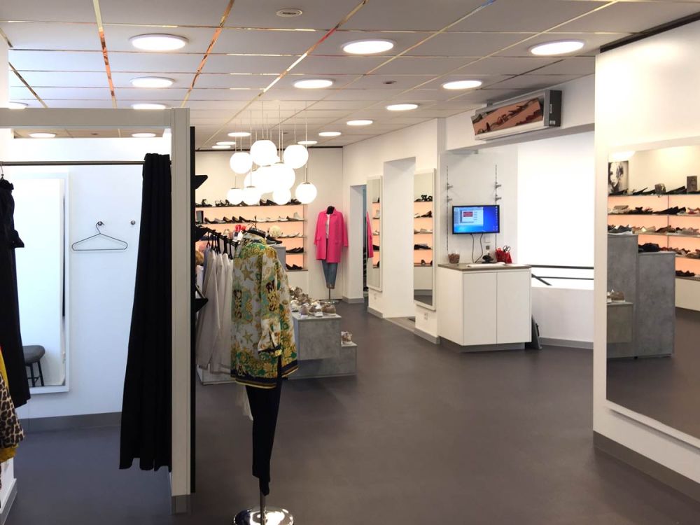 Die Verkaufsfläche des Obergeschosses 