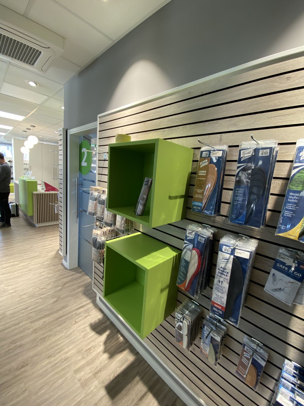 Präzise geplanter Ladenbau für Orthopädieschuhtechnik