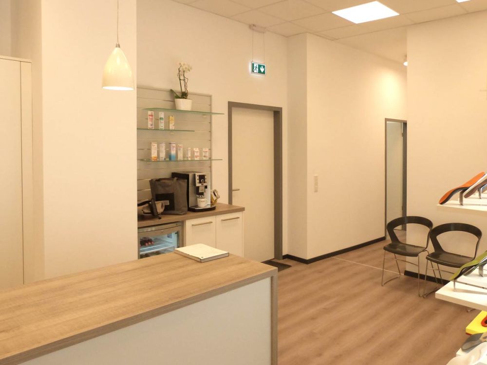 Interieurdesign von Eichert Orthopädie-Schuh-Technik.