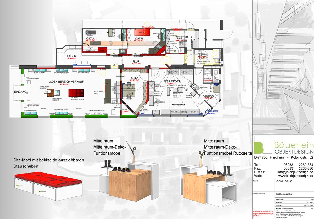 Konzeptzeichnung unseres Ladenbaus